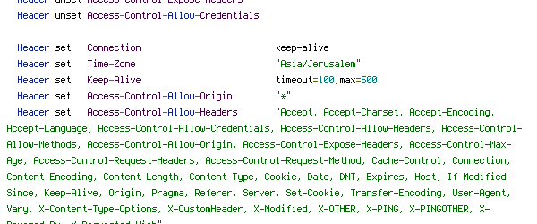 If-Modified-Since, ORIGIN, Pragma, TZ, X-Requested-With