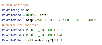HTTP_HOST, HTTPS, REQUEST_FILENAME, REQUEST_URI