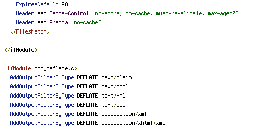 DEFLATE, no-cache, no-gzip, Pragma