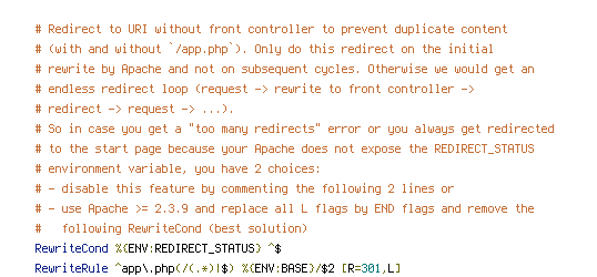 ENV, REDIRECT_STATUS, REQUEST_FILENAME, REQUEST_URI