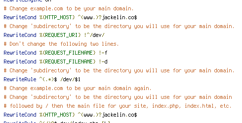 HTTP_HOST, REQUEST_FILENAME, REQUEST_URI