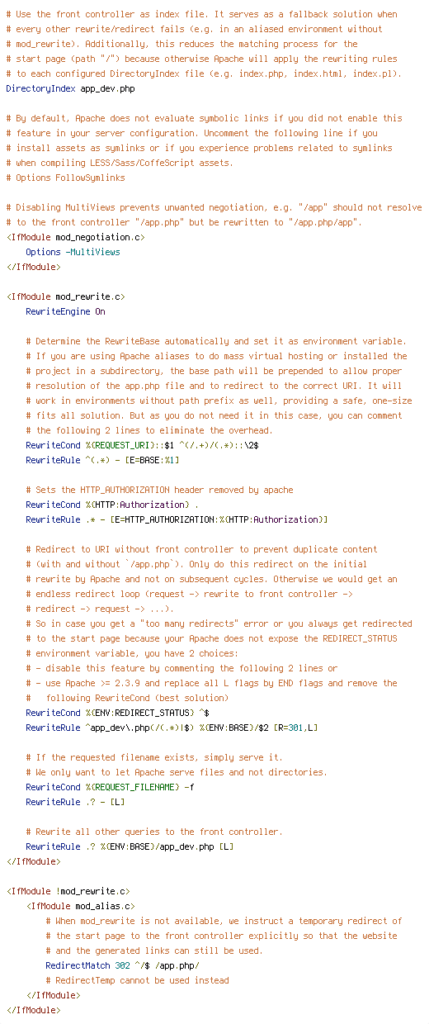 ENV, REDIRECT_STATUS, REQUEST_FILENAME, REQUEST_URI