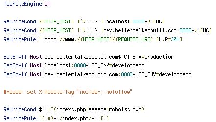 ENV, HTTP_HOST, REQUEST_URI