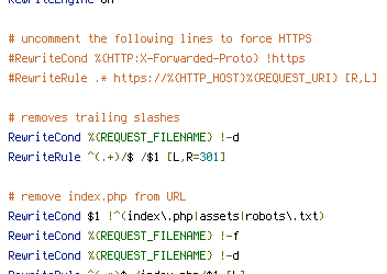 HTTP_HOST, HTTPS, REQUEST_FILENAME, REQUEST_URI, X-Forwarded-Proto