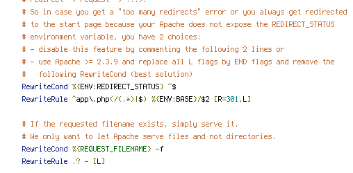 ENV, REDIRECT_STATUS, REQUEST_FILENAME, REQUEST_URI