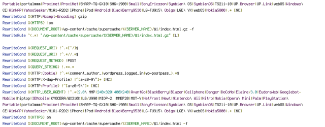 DOCUMENT_ROOT, HTTP_USER_AGENT, HTTPS, POST, Profile, QUERY_STRING, REQUEST_FILENAME, REQUEST_METHOD, REQUEST_URI, SERVER_NAME, X-Wap-Profile