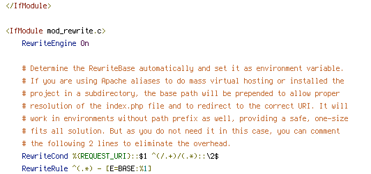 CONNECTION, ENV, REDIRECT_STATUS, REQUEST_FILENAME, REQUEST_URI