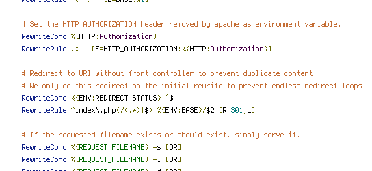 ENV, REDIRECT_STATUS, REQUEST_FILENAME, REQUEST_URI