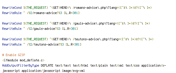 DEFLATE, GET, HTTP_HOST, no-gzip, QUERY_STRING, REQUEST_FILENAME, THE_REQUEST