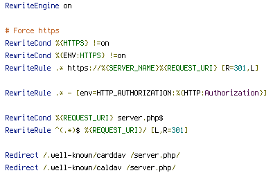 ENV, HTTPS, REQUEST_URI, SERVER_NAME