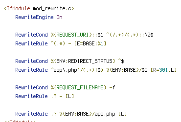 ENV, REDIRECT_STATUS, REQUEST_FILENAME, REQUEST_URI