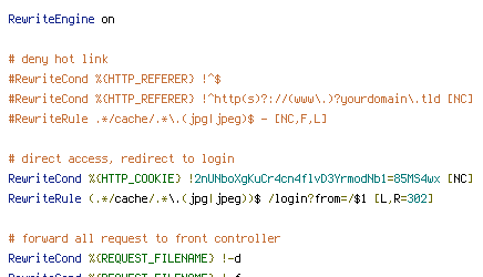 HTTP_COOKIE, HTTP_REFERER, REQUEST_FILENAME