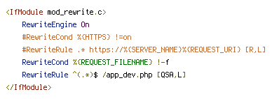 HTTPS, REQUEST_FILENAME, REQUEST_URI, SERVER_NAME