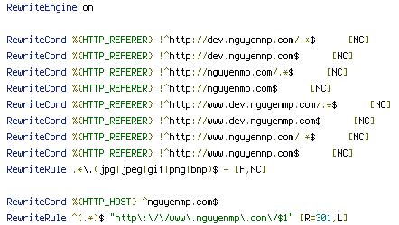 HTTP_HOST, HTTP_REFERER