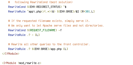 ENV, REDIRECT_STATUS, REQUEST_FILENAME, REQUEST_URI