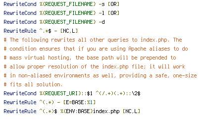 ENV, PUT, REQUEST_FILENAME, REQUEST_METHOD, REQUEST_URI