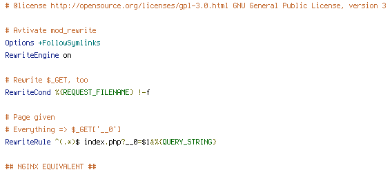 GET, QUERY_STRING, REQUEST_FILENAME