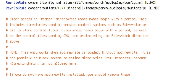 HTTP_HOST, HTTPS, no-gzip, REQUEST_FILENAME, REQUEST_URI