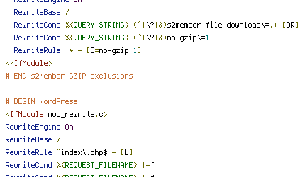 no-gzip, QUERY_STRING, REQUEST_FILENAME