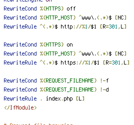 HTTP_HOST, HTTPS, REQUEST_FILENAME