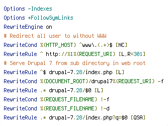 DOCUMENT_ROOT, HTTP_HOST, REQUEST_FILENAME, REQUEST_URI