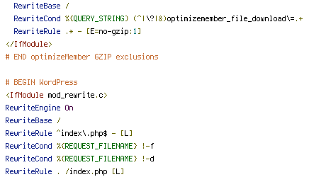 no-gzip, QUERY_STRING, REQUEST_FILENAME