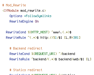 HTTP_HOST, REQUEST_URI, static