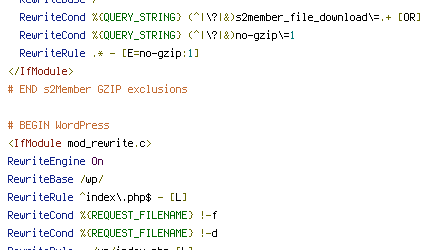 no-gzip, QUERY_STRING, REQUEST_FILENAME