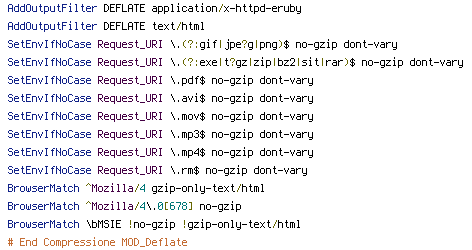 DEFLATE, no-gzip, QUERY_STRING, REQUEST_URI, TZ