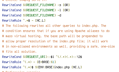 ENV, HTTP_HOST, REQUEST_FILENAME, REQUEST_URI