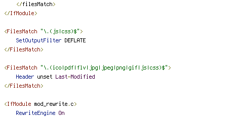 DEFLATE, ENV, HTTP_HOST, QUERY_STRING, REQUEST_FILENAME, REQUEST_URI