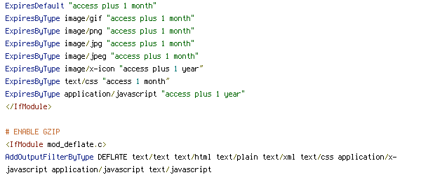 DEFLATE, Pragma, REQUEST_FILENAME