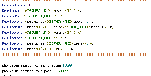 DOCUMENT_ROOT, HTTP_HOST, REQUEST_URI, SCRIPT_FILENAME, SERVER_NAME