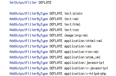 DEFLATE, no-gzip, REQUEST_FILENAME, REQUEST_URI