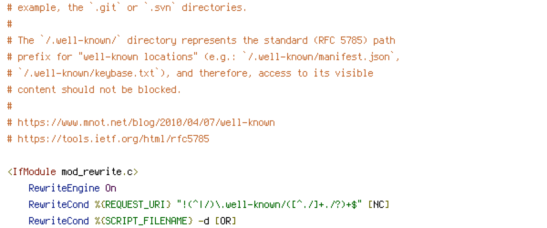 DEFLATE, DOCUMENT_ROOT, ENV, HTTP_HOST, HTTPS, INCLUDES, ORIGIN, PROTO, REQUEST_FILENAME, REQUEST_URI, SCRIPT_FILENAME, SERVER_ADDR, SERVER_NAME, TIME