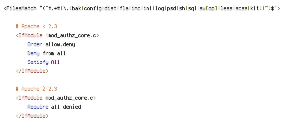 DEFLATE, ENV, HTTP_HOST, HTTPS, INCLUDES, ORIGIN, REDIRECT_STATUS, REQUEST_FILENAME, REQUEST_URI, SCRIPT_FILENAME, SERVER_PORT, static, TIME