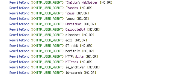 GET, HTTP_COOKIE, HTTP_REFERER, HTTP_USER_AGENT, POST, QUERY_STRING, REQUEST_FILENAME, REQUEST_METHOD, REQUEST_URI, SCRIPT_FILENAME