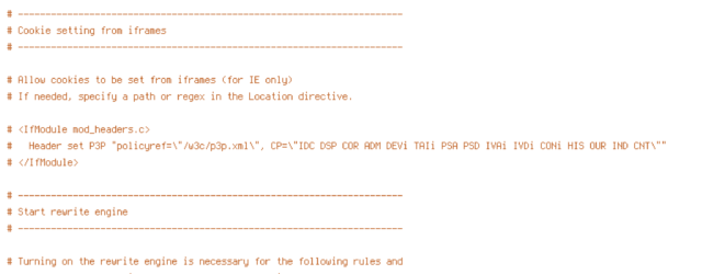 DEFLATE, force-no-vary, HTTP_HOST, HTTPS, INCLUDES, QUERY_STRING, REQUEST_FILENAME, REQUEST_URI, SCRIPT_FILENAME, SERVER_PORT, static, TIME